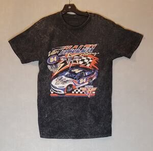 Van Halen Racing Acid Wash Graphic T-Shirt Medium